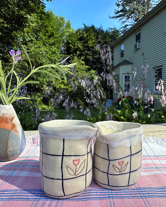 Hand-Built Creamer in Cream