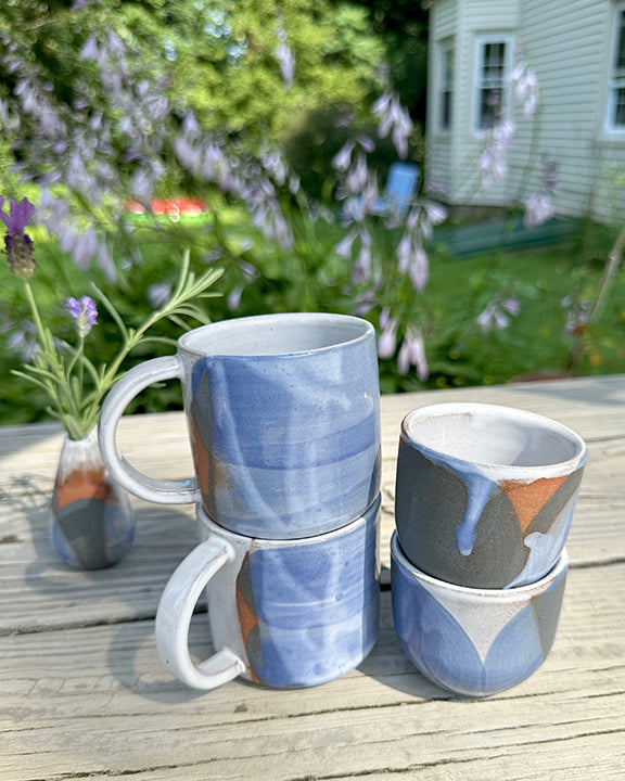 Mugs in Blue Wash