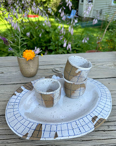 Mini Espresso Kurva Cups in Speckled Picnic