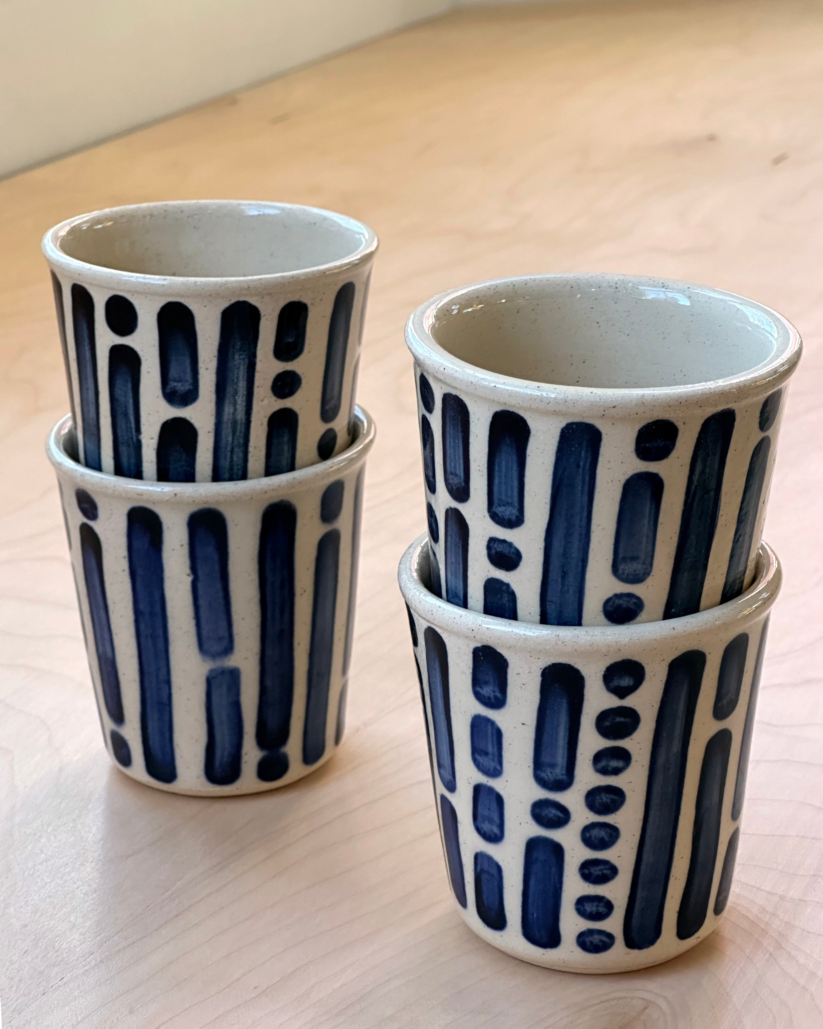 Paper Cups in Lines