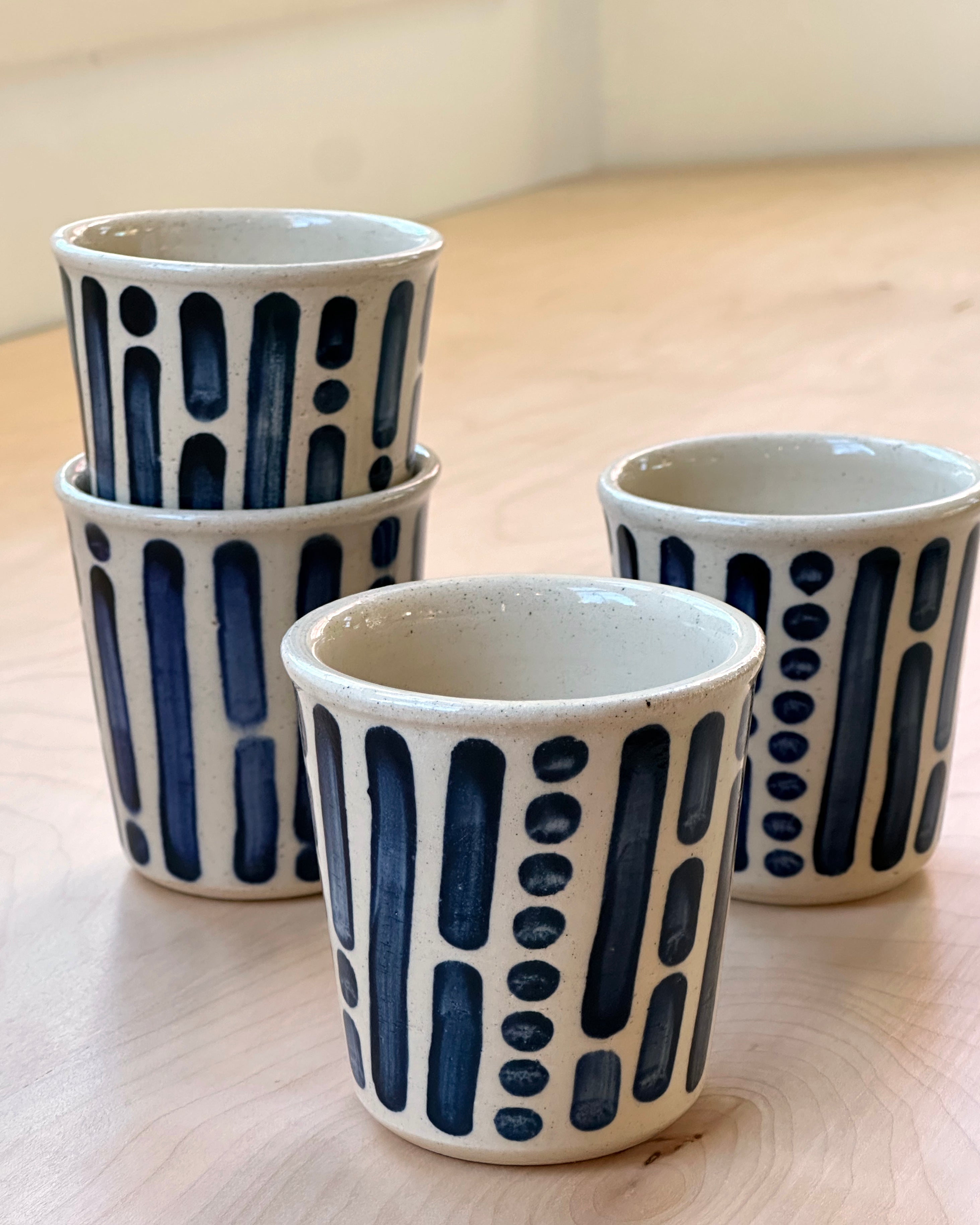 Paper Cups in Lines