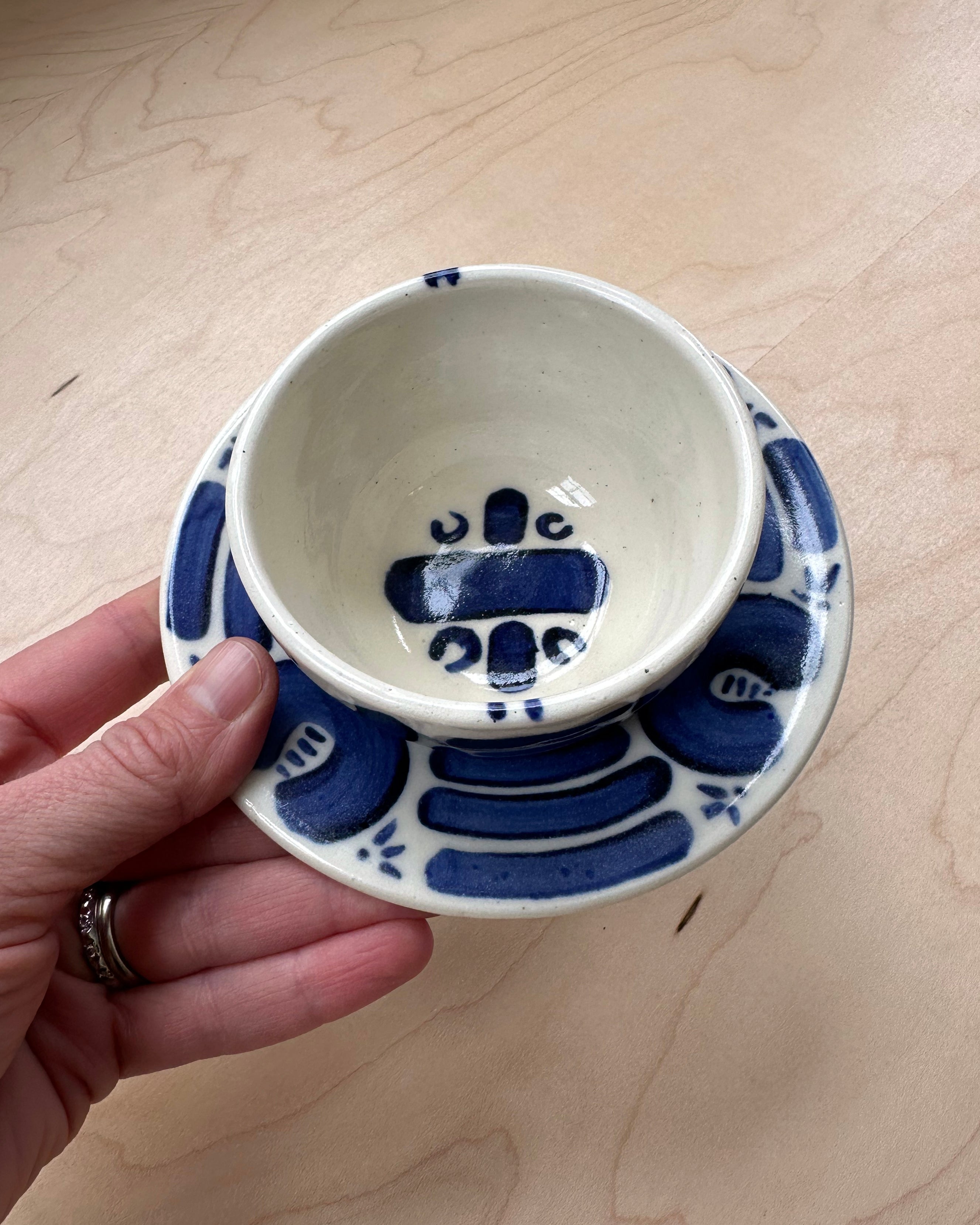 Brushwork Tea Cup + Saucer No. 3