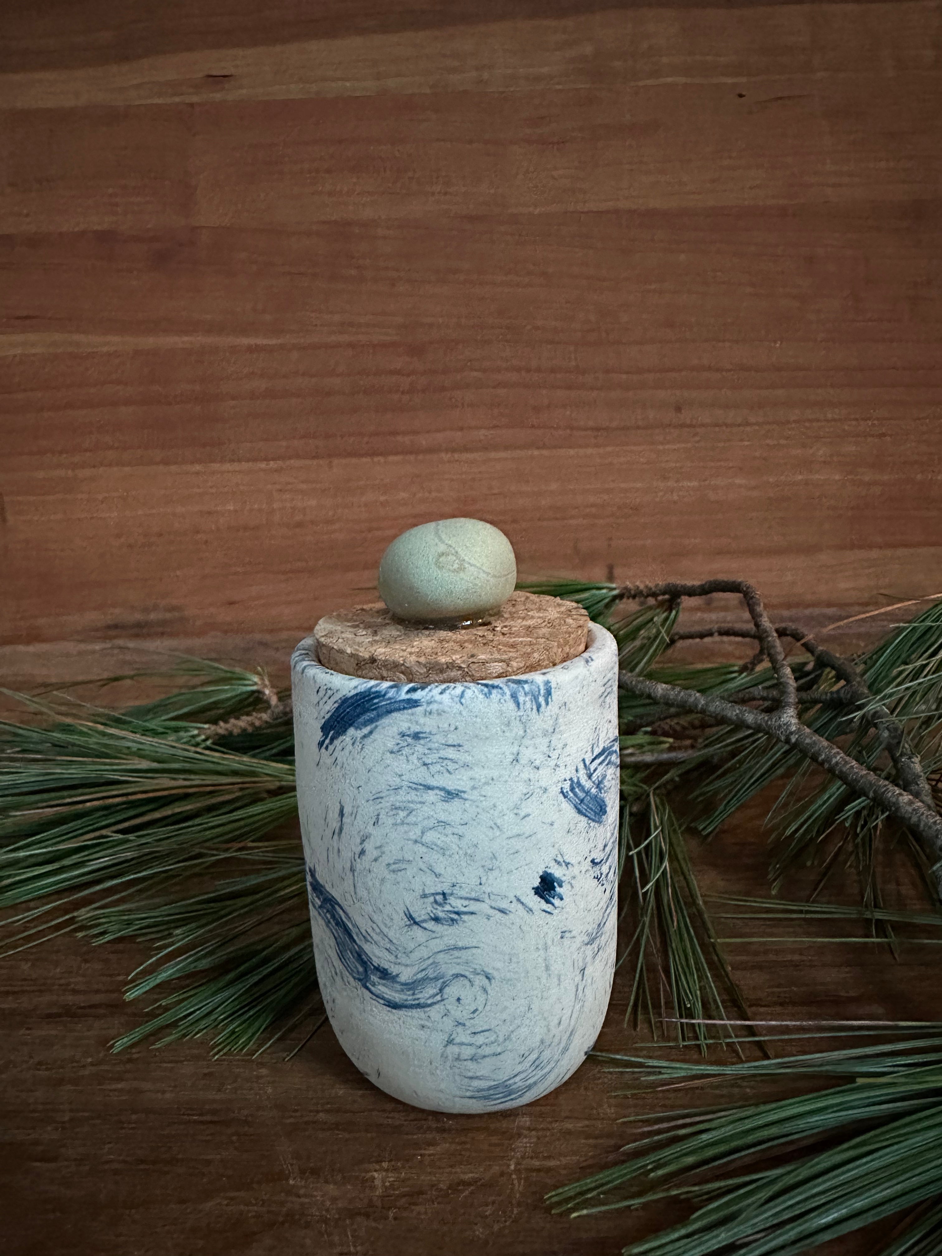 Keepsake Jar in Light Swirl No. 2