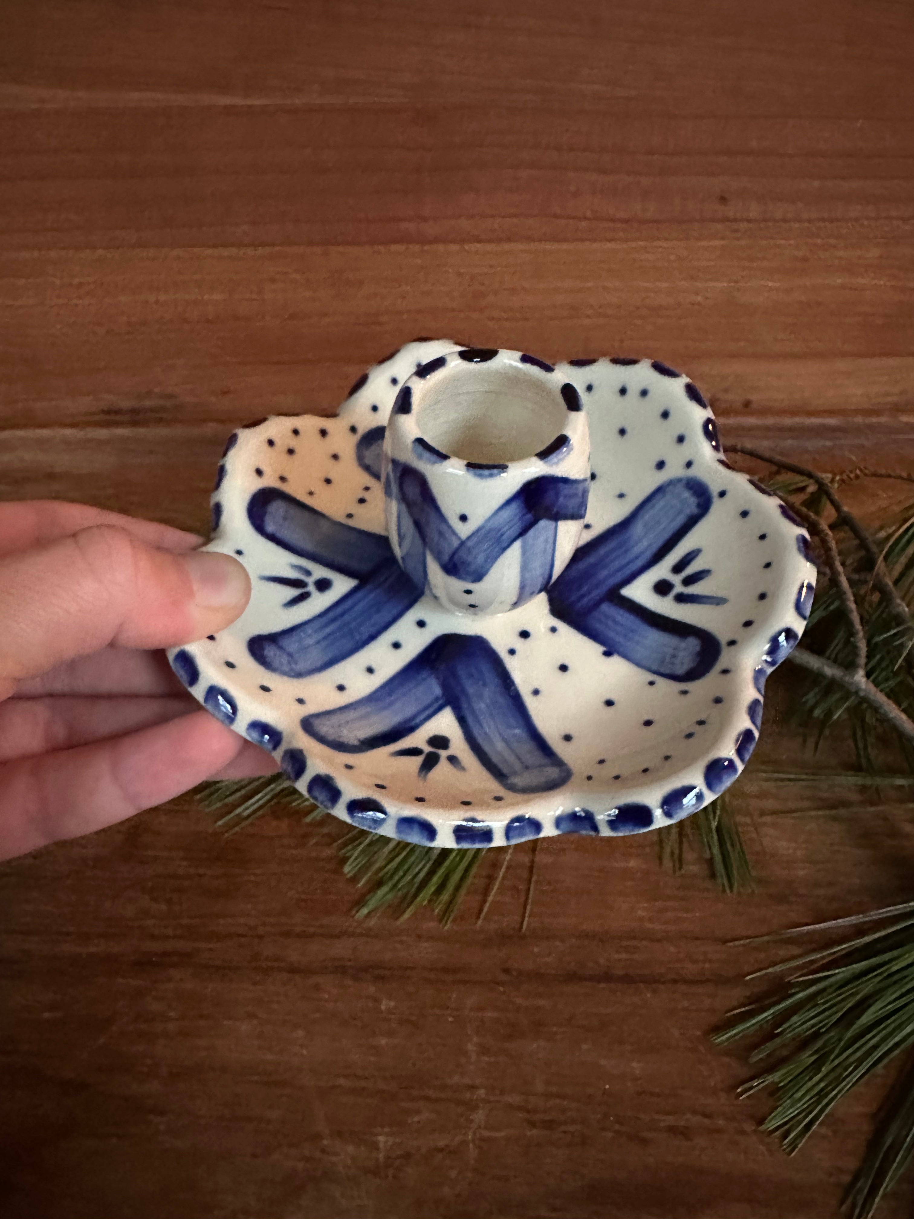 Fluted Blomma Candle Holder in Fantasier No. 1