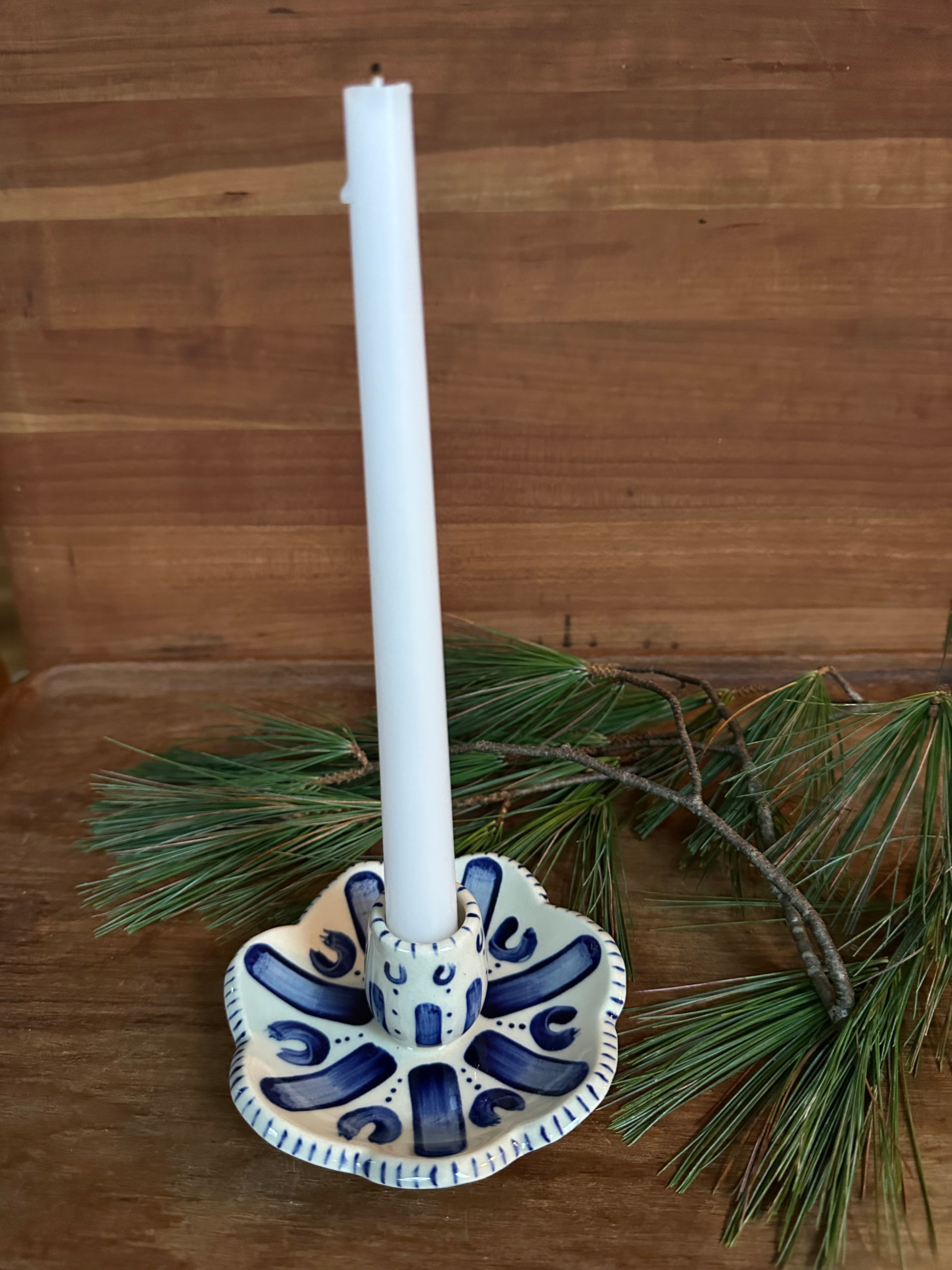 Fluted Blomma Candle Holder in Fantasier No. 2