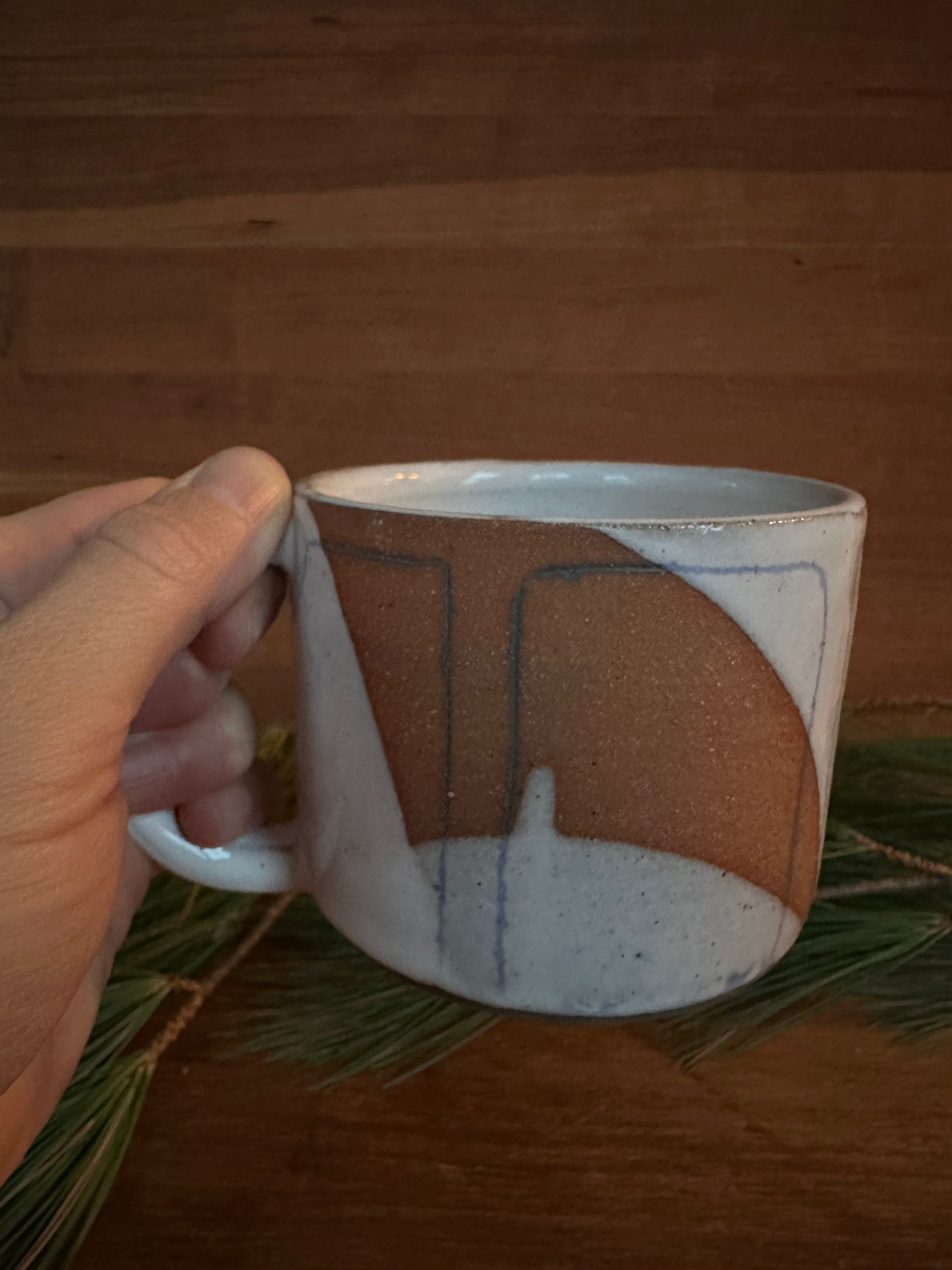 Coffee Cup in Spilled Milk Picnic