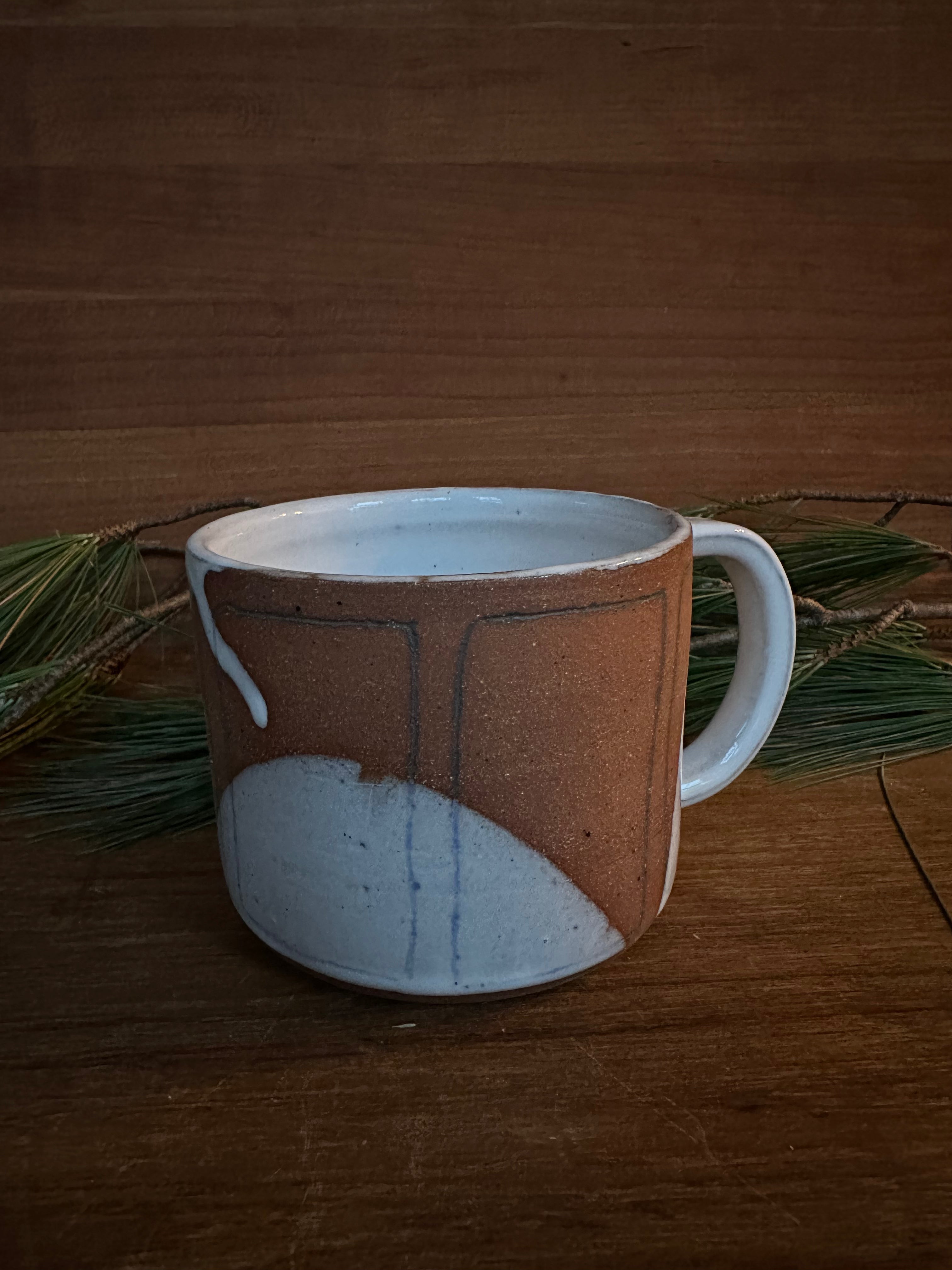 Coffee Cup in Spilled Milk Picnic