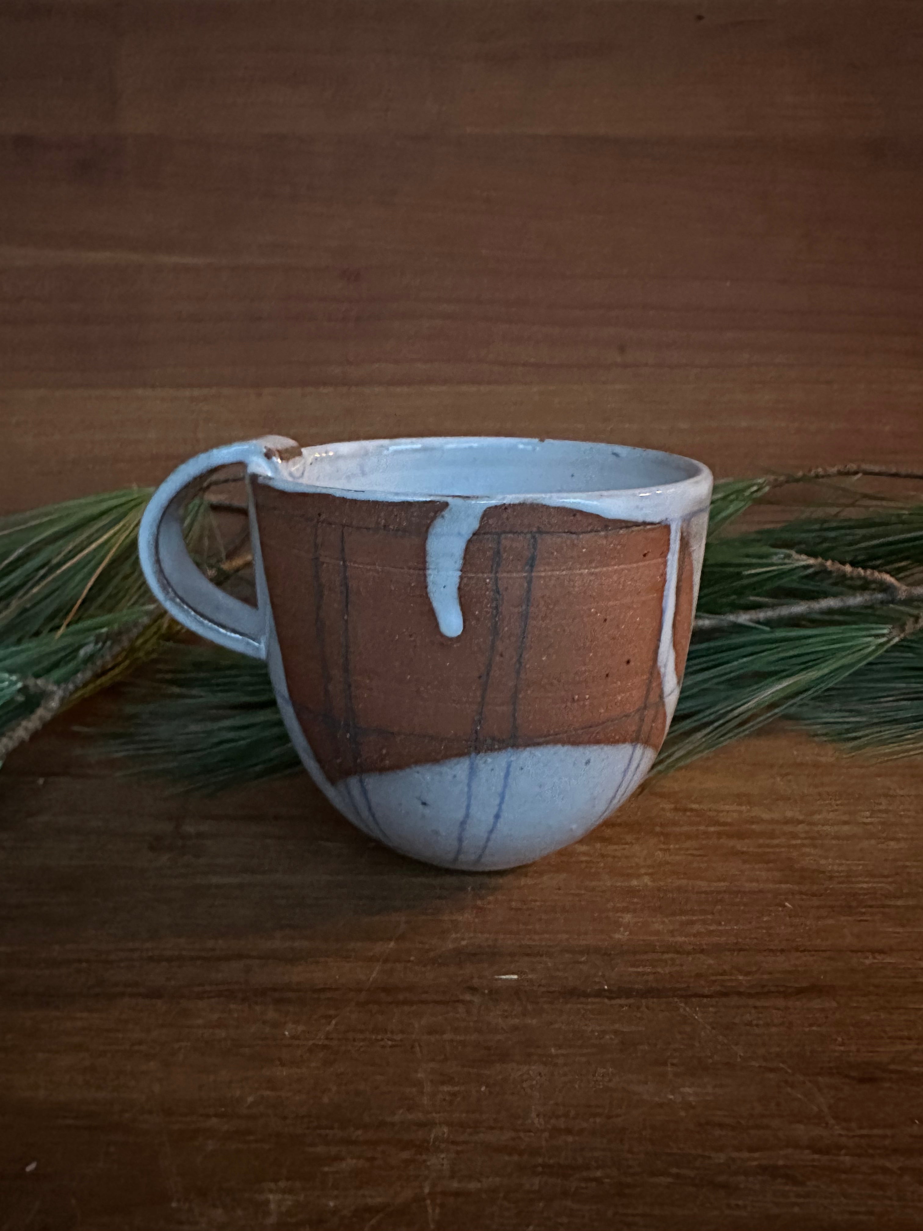 Cappuccino Cup in Spilled Milk Picnic