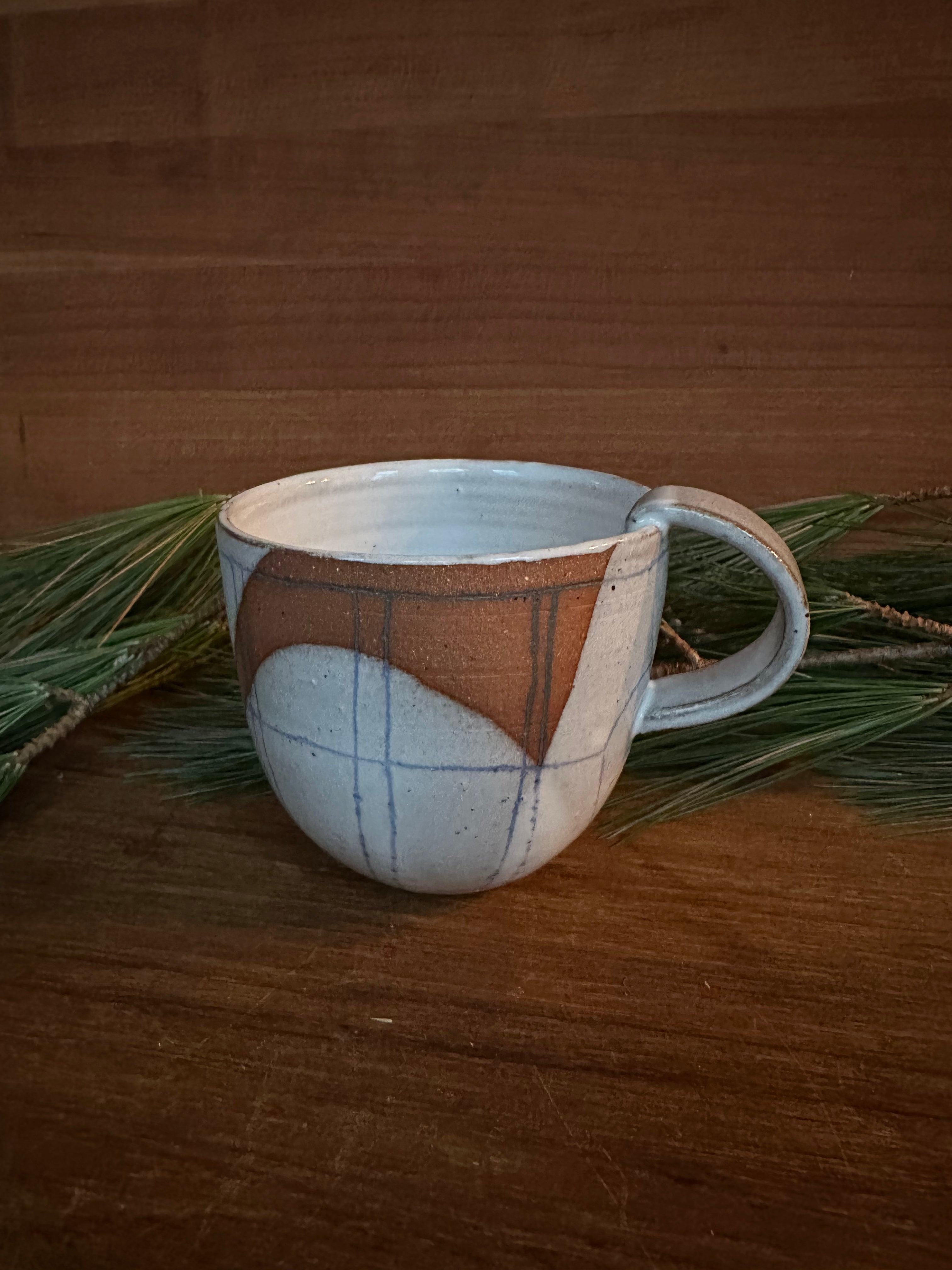 Cappuccino Cup in Spilled Milk Picnic