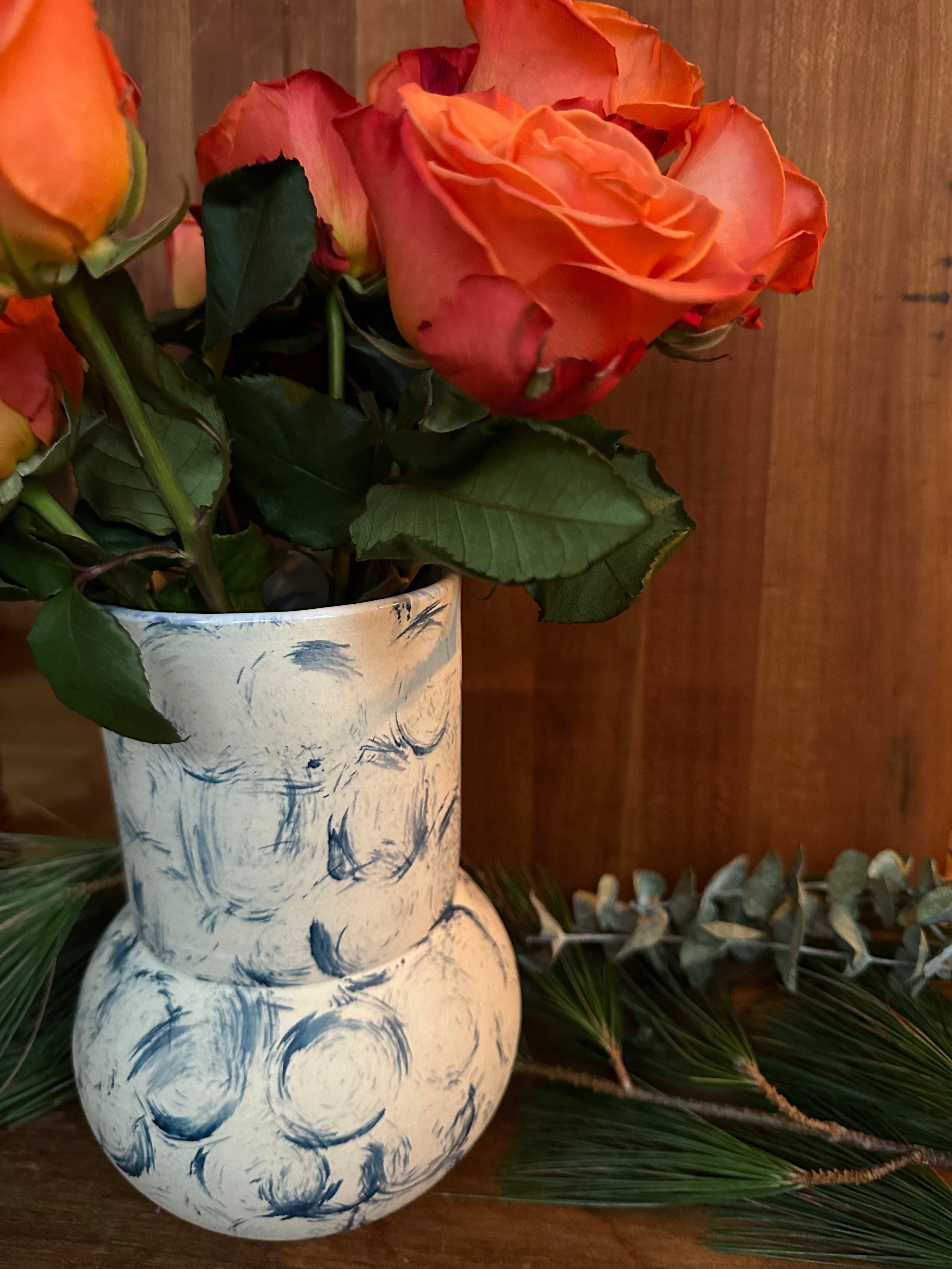 Everyday Vase in Light Swirl