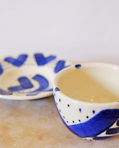 Brushwork Tea Cup + Saucer No. 2
