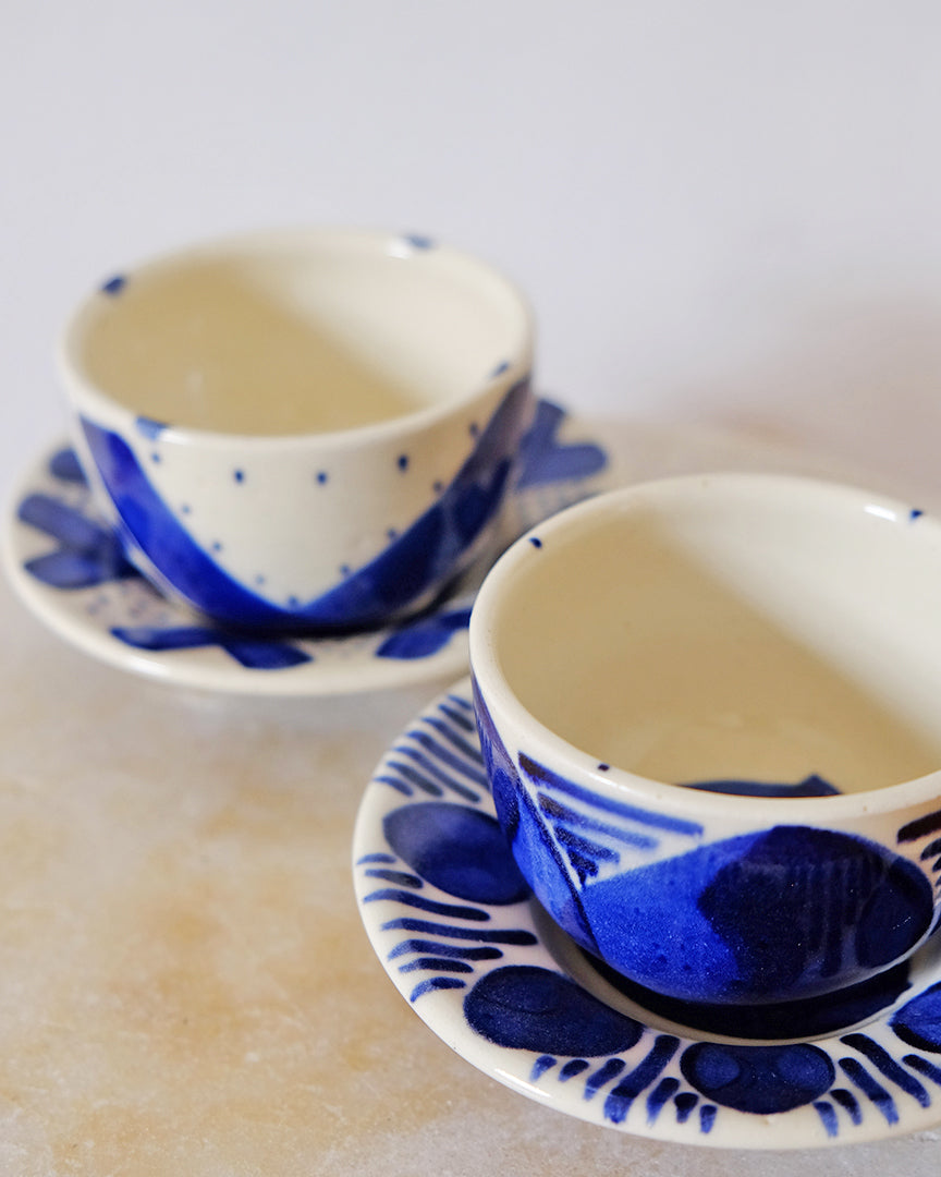 Brushwork Tea Cup + Saucer No. 1